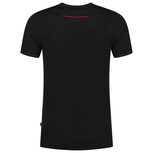 TRICORP T-SHIRT ACCENT 102703 ZWART/ROOD MT XXL