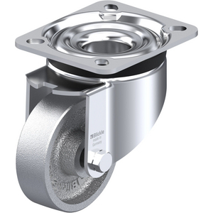 234674-RUOTA CON SUPPORTO GIREVOLE IN LAMIERA DACCIAIO STAMPATA, SUPPORTI VERSIONE SEMI-PESANTE, ATT LK-G 80G