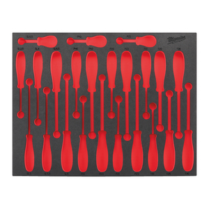 MILWAUKEE LEGE FOAM INLAY SCHROEVENDRAAIER SET (23-DELIG)