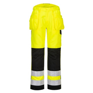 PORTWEST BROEK PW242 HI-VIS GEEL/ZWART MT 33