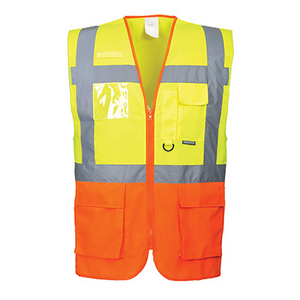 PORTWEST VERKEERSVEST S376 GEEL/ORANJE MT XXL