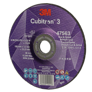 DISQUE A MEULER ET A TRONCONNER 3M CUBITRON 3