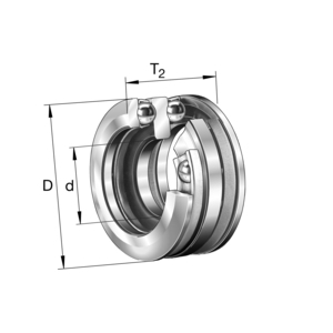 BUTEE A BILLES 54216 CAGE ACIER 65X115X51
