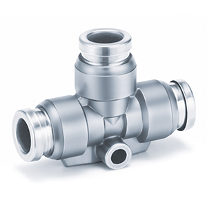 KQB2T-00, Metal One-touch Fitting, Union Tee