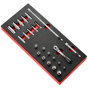 FACOM MODULE DOPPEN 1/4" 6-KANT - INCH ( FOAM) MODM.RL1U