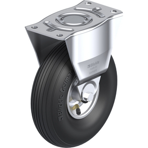 ROULETTE FIXE 150KG D.260MM AC BAND.PNEUM 85MM MOY ROULEAUX