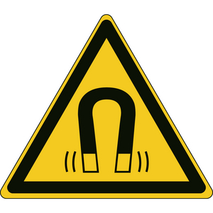 SEGNALETICA DI SICUREZZA ISO â ATTENZIONE: CAMPO MAGNETICO 827213 PIC W006-TRI 315-PP-CRD/1
