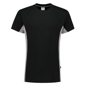 TRICORP T-SHIRT 102004 ZWART/GRIJS MT S