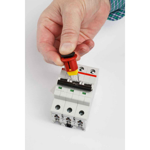 SISTEMI DI BLOCCAGGIO PER INTERRUTTORI MODULARI Â COLLEGAMENTI IN USCITA GRANDI (ABB MS325) 149434 CIRCUIT BREAKER LOCKOUT - ABB MS325 6PK