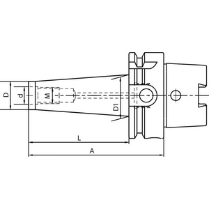 9315300025 Auf.f.Einschr.fr.D69893A HSK-A63 M10x100