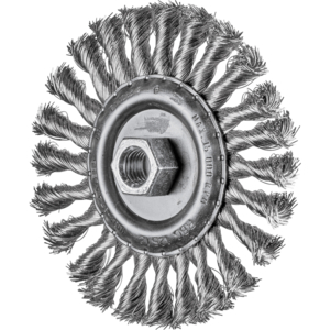 BROSSE PLATE A ALESAGE 125X12M14 FIL INOX 0.35 43303007