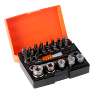 ASSORTIMENTO INSERTI PER AVVITATORE CON PORTAINSERTI E ADATTATORE 1/4 2058/S26