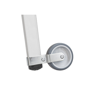 ECHELLE A PLATE-FORME ROULETTES+ GRANDE MAIN COURANTE 7 MARCHES