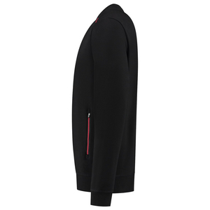 TRICORP SWEATER ACCENT 302703 ZWART/ROOD MT 3XL