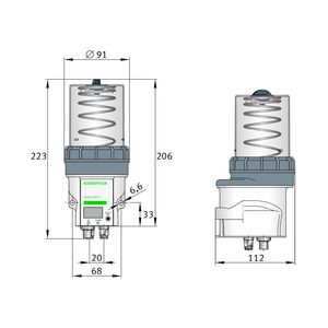 APPAREIL LUBRIFICATION CONCEPT2 GRAISSE - 2 SORTIES - DC 24V