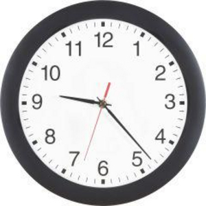3610006730 Funk-Wanduhr D 300 mm Gehäuse sw, Zahlen