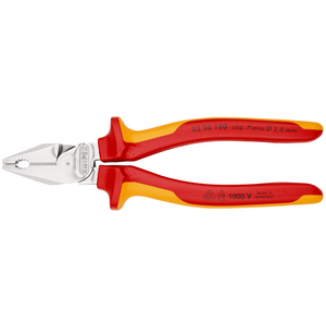 PINZA A BECCHI PIATTI ISOLATA VDE - KNIPEX MM. 180 3051580180