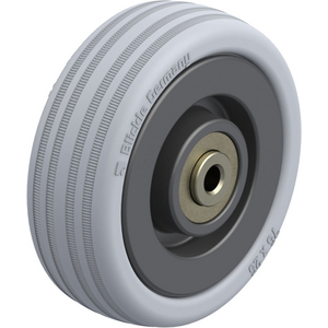 105023-RUOTA CON ANELLO IN GOMMA, NUCLEO IN MATERIALE SINTETICO VPA 75/6K