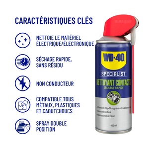 NETTOYANT WD-40 SPECIAL. AE400ML UE12 UNITAIRE