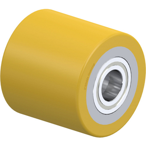 GALET POLYU 610KG D. 85MM 80MM MOYEU BILLE BAND.POLYU