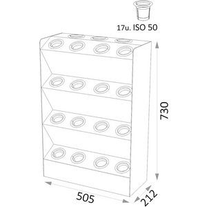 SUPPORT PORTE-CONES SPARTEX PLUS 19 PORTE-CONES ISO 50