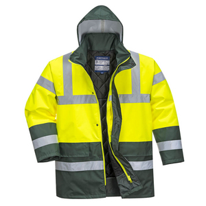 PORTWEST JACK CONTRAST S466 HI-VIS GEEL/GROEN MT S