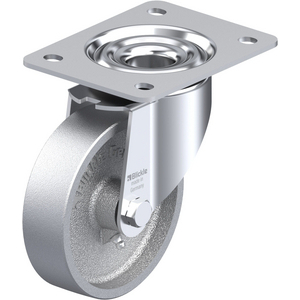ROULETTE PIVOT. 250KG D.125MM AC FONTE 35MM MOY LISSE