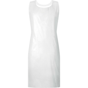 TABLIER 115X70 EP.25 TABPO02 TU POLYETHYLENE BLANC (BO 100)