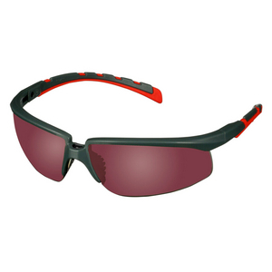 S2024AS-RED SOLUS 2000 OCCHIALE CON LENTE ROSSA IN PC (SPECCHIATO) AF STANGHETTE GRIGIO/ROSSO 7100208826