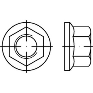 M20X 1.5 DIN 74361 FORM B 10 Flachbundmutter Form B