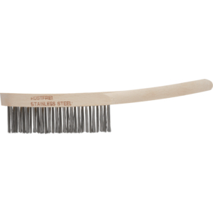 BROSSE SOUDEUR A MANCHE BOIS 295 X3 RANGS X FIL INOX DROIT
