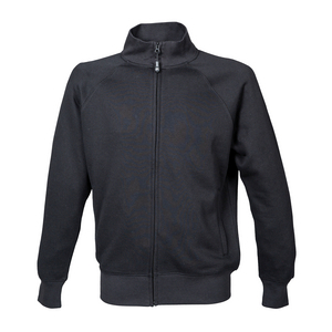 FELPA ZIP LUNGA MALESIA POL/COT NERO 993120 # 3XL