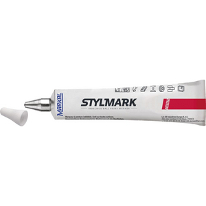 TUBE MARQUEUR A BILLE STYLMARK ORIGINAL 3MM BLANC