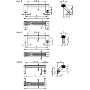 K0131.5000811 Maschinengriff Form A, A=500