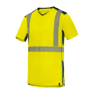 TEE-SHIRT ML BELIZE JM L JAUNE/MARINE