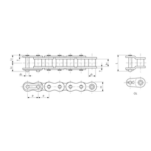 70150050004-CATENA DI TRASMISSIONE ANSI RS50 NEPTUNE 1 OL (P=5/8) (RP)