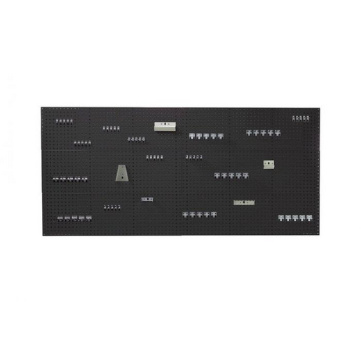 Perfo Panel Cable perfo panel and hook kit with 6x 1.5M panels & 80 piece hook kit WxDxH ...