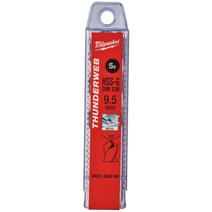 MILWAUKEE METAALBOOR HSS-G THUNDERWEB 9,5X125MM (PK=5ST)