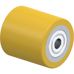 GALET POLYU 680KG D. 85MM 90MM MOYEU BILLE CORPS ACIER