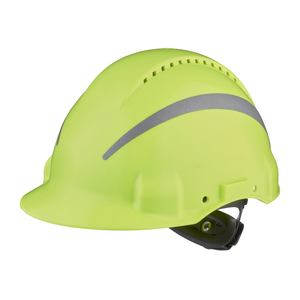 ELMETTO , UVICATOR, CRICCHETTO, VENTILATO, RIFRANGENTE, FASCIA ANTISUDORE IN PLASTICA, ALTA VISIBILI 7100104449
