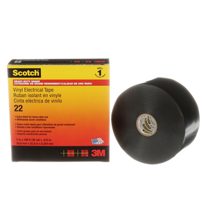 RUBAN VINYLE 50MMX33M EP0.25MM SCOTCH 22 ISOLANT ELECTRIQUE N