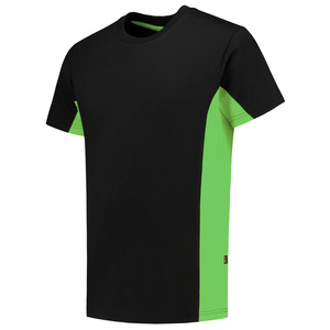 TRICORP T-SHIRT 102004 ZWART/LIME MT 7XL