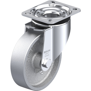 ROULETTE PIVOT. 250KG D.125MM AC FONTE 35MM MOY LISSE