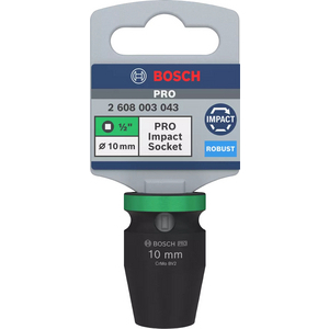 BOSCH KRACHTDOP 1/2 10 MM STANDAARD DIEPTE 2608003043