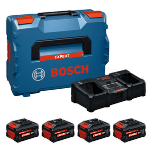 STARTER SET 2XEXBA 18V-80 + 2XEXBA 18V-55 + 1X CHARGEUR EXAL