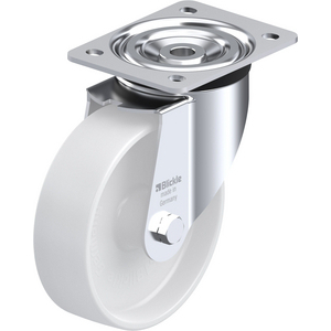 ROULETTE PIVOT. 400KG D.160MM AC BAND.POLYA 50MM MOY LISSE