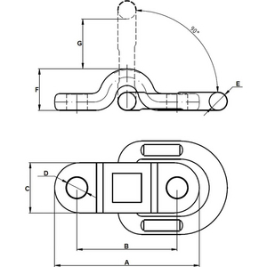 3310012765 Anschlagpunkt GK8 Tragfähigkeit 1120KG