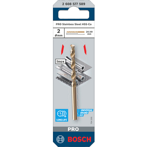 BOSCH BOOR PRO S-STEEL HSS-CO, 2X29X49 MM 2608577589