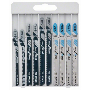 SET 10 LAME SEGHETTO LEGNO/METALLO 2607010630