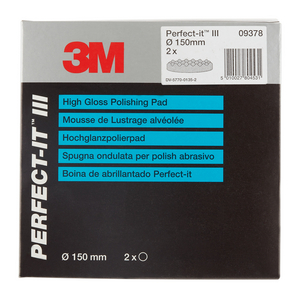 TAMPONE IN SPUGNA PER PASTE ABRASIVE GROSSE PERFECT-IT, NERO, ONDULATO, 150 MM, 09378 7000032135